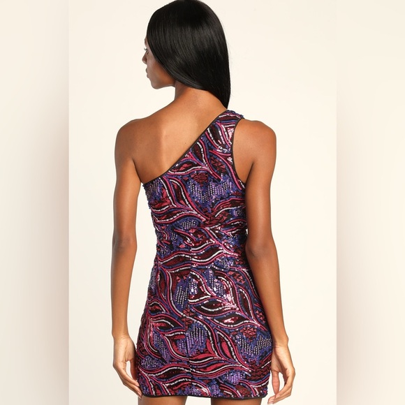 Lulu's Blue and Pink  Dress for Prom - Picture 2 of 10